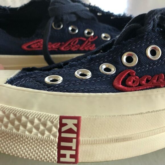 CONVERSE KITH COCA COLA Canvas Sneakers 7.5 NWOT - Picture 5 of 8